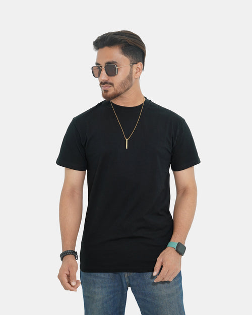 Classic Tee - Black Solid
