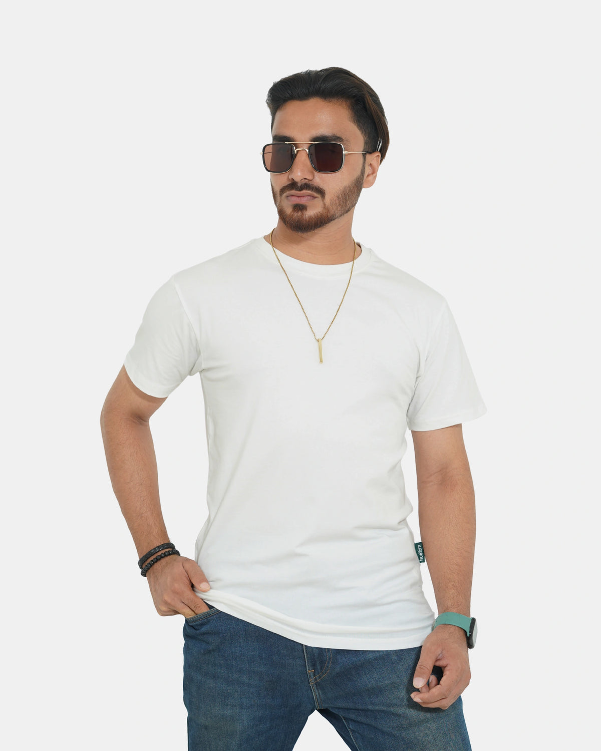 Classic Tee - White Solid