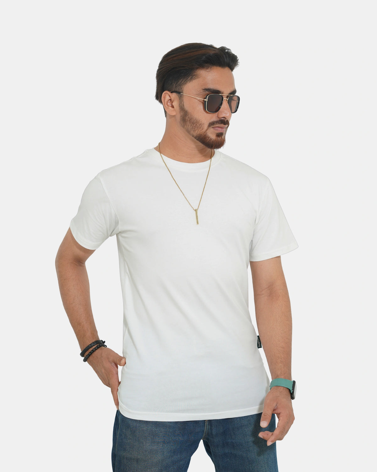 Classic Tee - White Solid
