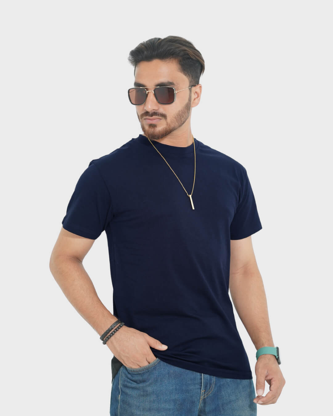 Classic Crew Tee - Navy