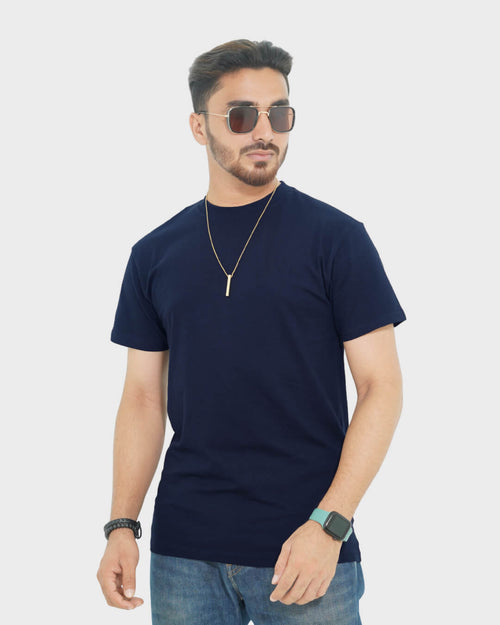Classic Crew Tee - Navy