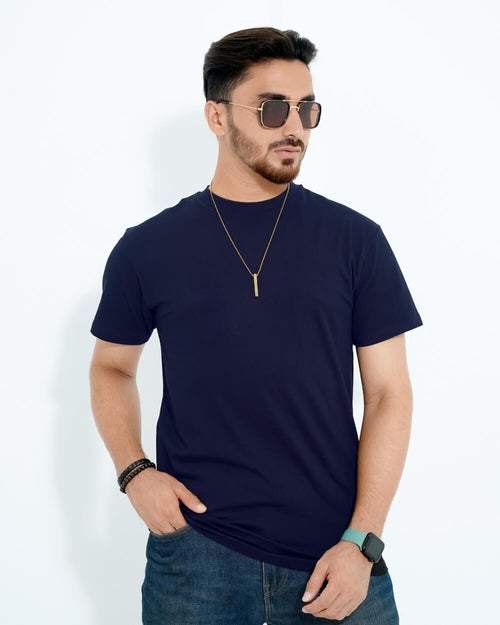 Classic Crew Tee - Navy